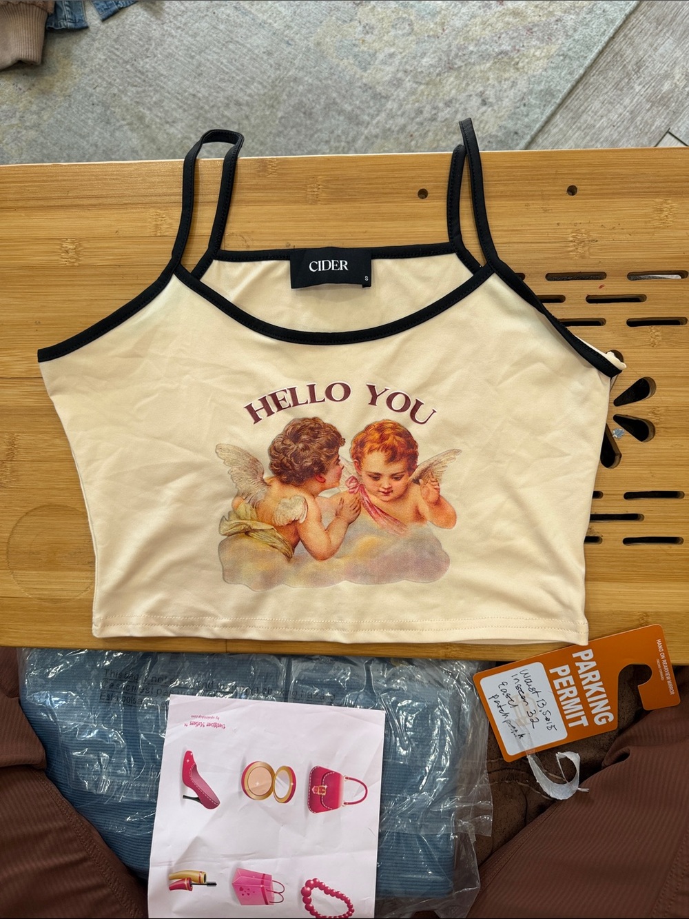 Cider Cherub Tank Top suze small - Picture 4 of 4